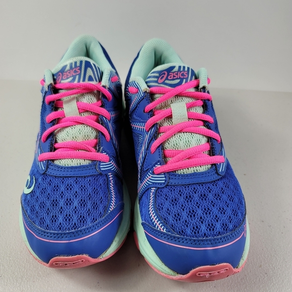 Asics Noosa GS Blue pinkSport Athletic Running Women Sz 5 - Picture 7 of 10
